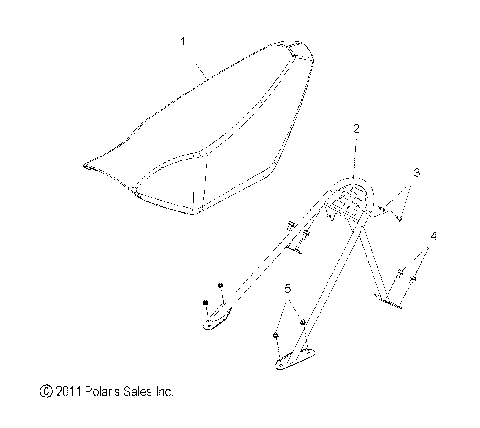 BODY, SEAT MOUNTING - S12BR8GSA/GSL (49SNOWSEAT12800SB)
