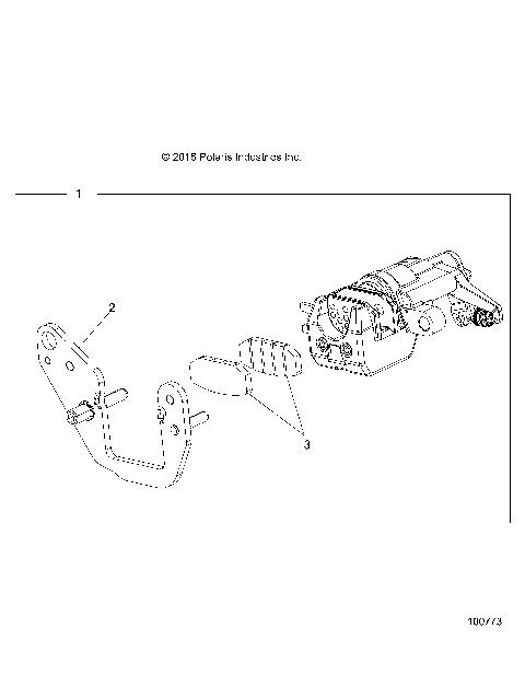 BRAKES, REAR CALIPER - A17HAA15A7/B7 (100773)