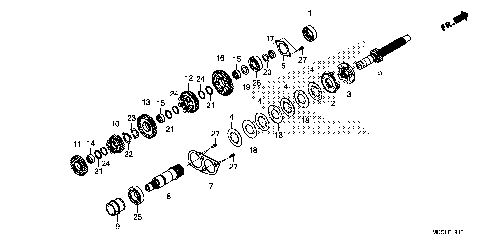 TRANSMISSION (MAINSHAFT)