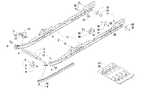 SLIDE RAIL AND TRACK ASSEMBLY [101585]