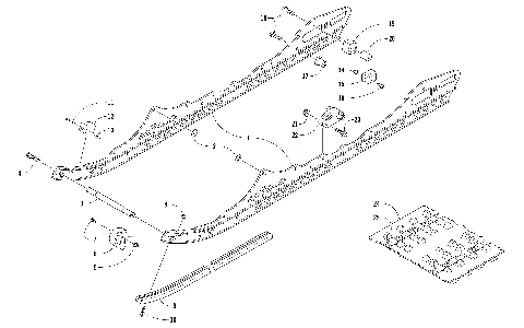 SLIDE RAIL AND TRACK ASSEMBLY [110992]