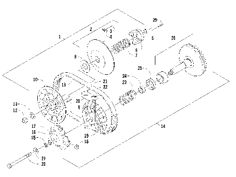 CLUTCH AND DRIVE BELT ASSEMBLIES [92841]