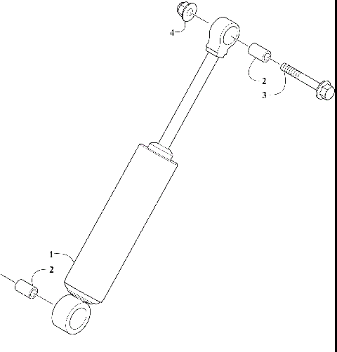 REAR SUSPENSION REAR ARM SHOCK ABSORBER [108864]