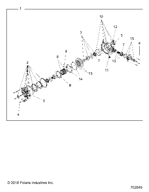 DRIVE TRAIN, FRONT GEARCASE INTERNALS - R15RMA57AA/AR/AC/LA/EAZ/H57AR (702649)