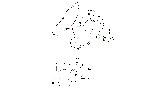 MAGNETO SIDE ENGINE COVERS [300155]