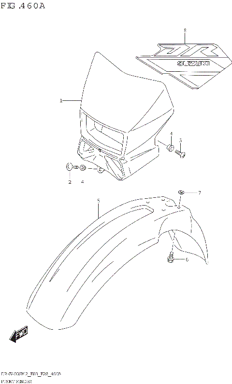 FRONT FENDER (DR-Z400S)
