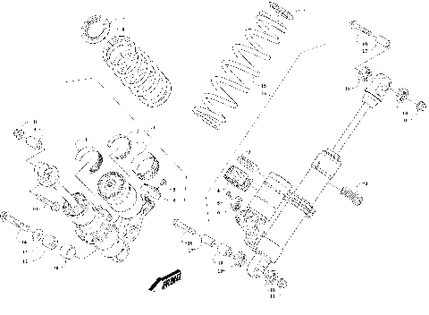 REAR SUSPENSION SHOCK ABSORBERS [110935]