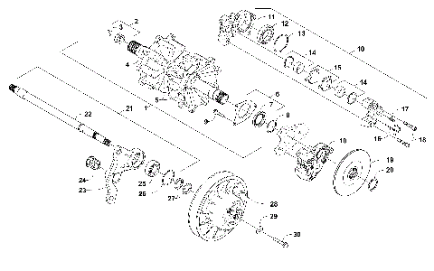 DRIVE TRAIN SHAFTS AND BRAKE ASSEMBLIES [103419]