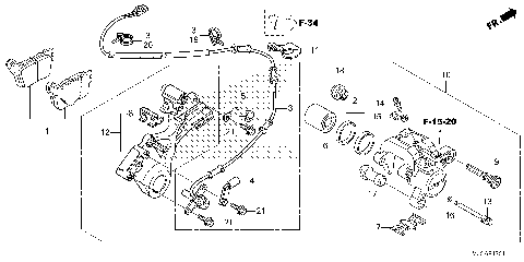REAR BRAKE CALIPER (2)