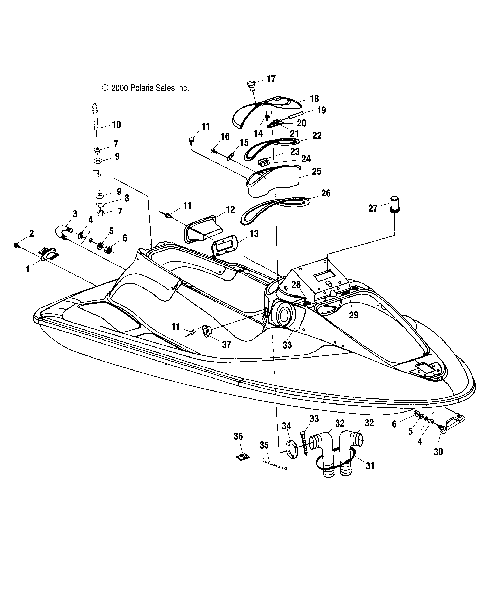 HULL and BODY - W004699D (4955765576A005)