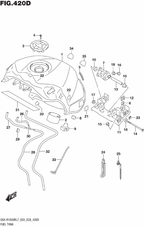 FUEL TANK (GSX-R1000RZL7 E03)