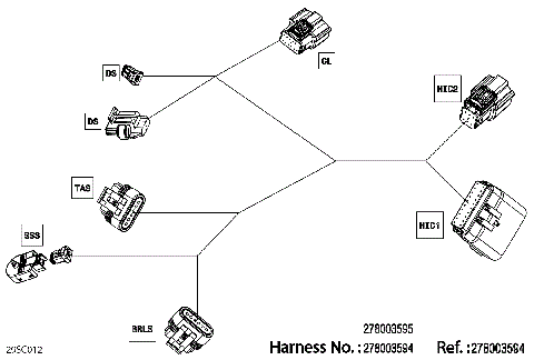 08- Electric - Steering Wiring Harness - 278003594 - Package BASE With IBR