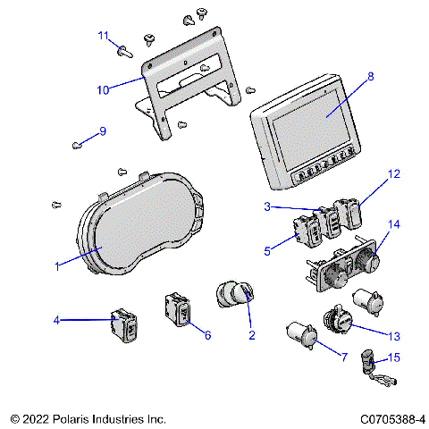 ELECTRICAL, DASH INSTRUMENTS - R22RRV99AG/2AG/2BG (C0705388-4)
