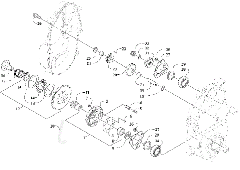 DRIVE/REVERSE DROPCASE ASSEMBLY [87749]