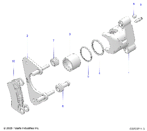 BRAKES, REAR CALIPER