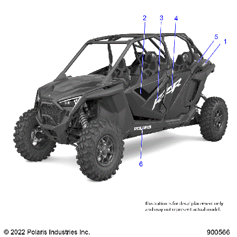 BODY, DECALS - Z23R4B92AK/BK (900566-01)