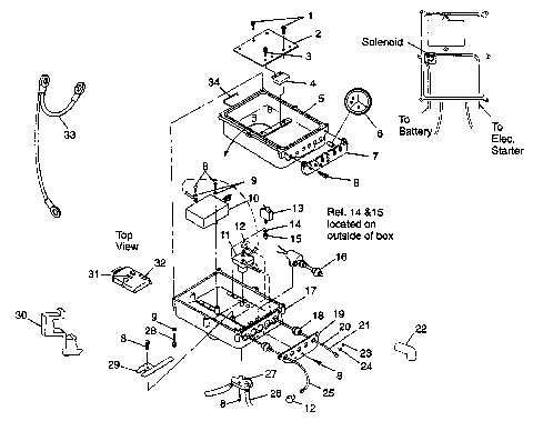 ELECTRICAL BOX SL 900 B974091 and SL 1050 B974090 (4940974097B013)