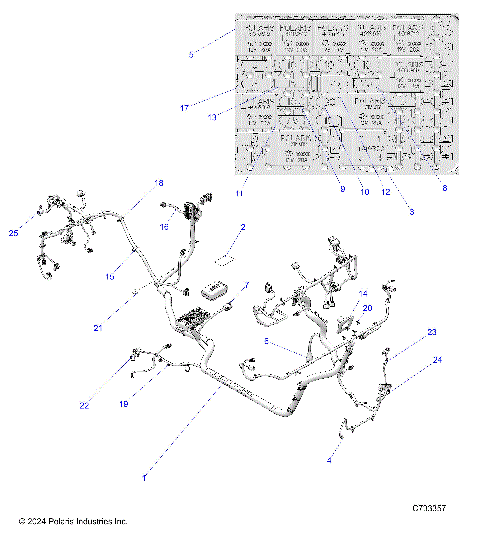 ELECTRICAL, WIRE HARNESS - R25TAE99FM/TAS99CM/EM/GM (C733357)