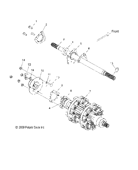 DRIVE TRAIN, JACKSHAFT and DRIVESHAFT - S15CS6GSL/GEL (49SNOWDRIVETRAIN11600PRO)