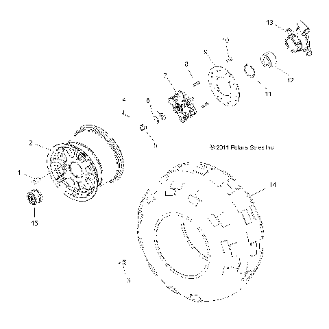 WHEELS, REAR - R13VH57FX (49RGRWHEELRR12RZR570I)
