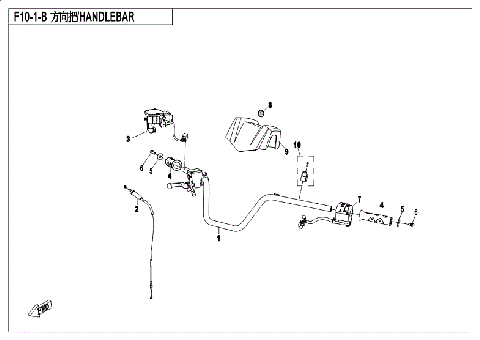 HANDLEBAR (NO REAR VIEW MIRROR)