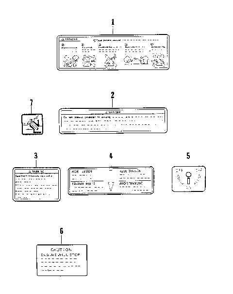 WARNING DECALS [74868]