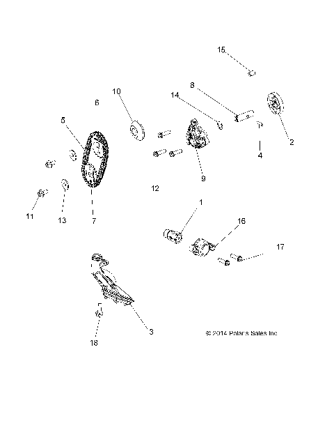 ENGINE, OIL PUMP - A18SEA57F1/SEE57F1/7 (49ATVOILPUMP15570AA)