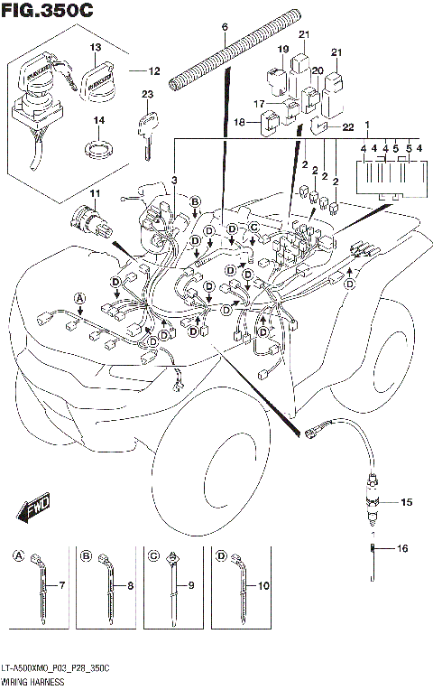 WIRING HARNESS (LT-A500XM0 P33)