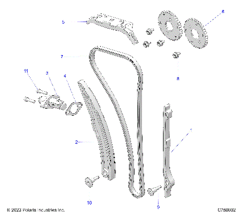 ENGINE, CAM CHAIN AND TENSIONER - G25GAB99 (C750032)