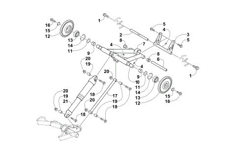 REAR SUSPENSION REAR ARM ASSEMBLY