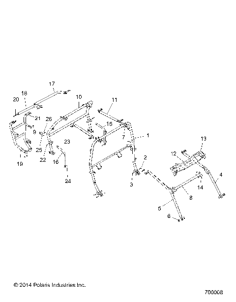 CHASSIS, CAB FRAME - Z15VCE87AT/AV (700008)