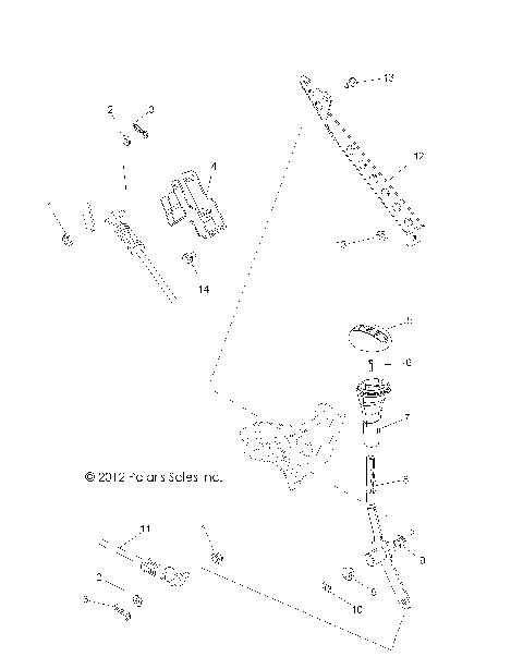 DRIVE TRAIN, GEAR SELECTOR - R13JT9EFX (49RGRGEARSELECT13RZRXP900I)