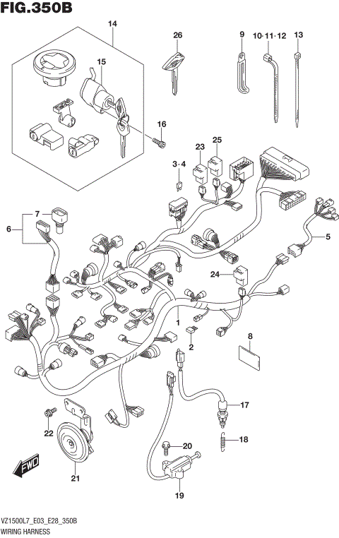 WIRING HARNESS (VZ1500L7 E28)