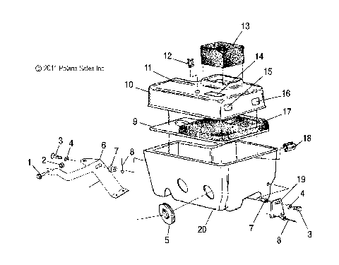 ENGINE, AIR INTAKE SYSTEM - S12SU4BEL (49SNOWAIR12WIDE)