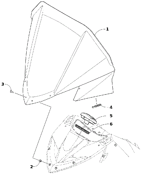 WINDSHIELD AND INSTRUMENTS ASSEMBLIES [106791]