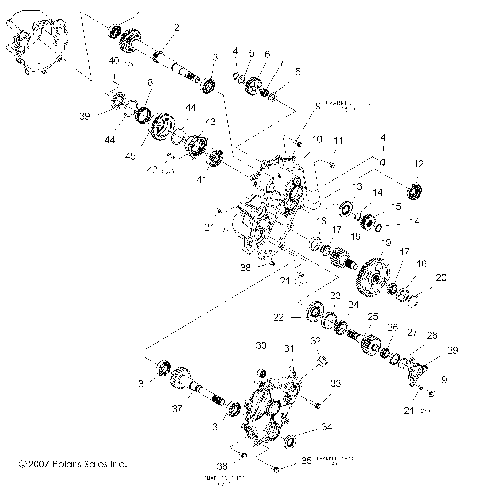 GEARCASE, MAIN, INTERNAL COMPONENTS 1 - R08VH76AD/AG (49RGRTRANSINTL08VISTA)