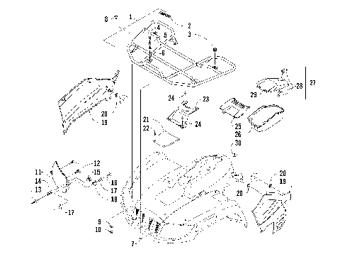 FRONT RACK AND HEADLIGHT ASSEMBLIES [87556]