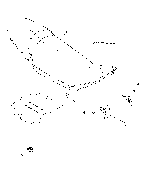 BODY, SEAT - A15SVE95FW (49ATVSEAT14SCRAM)