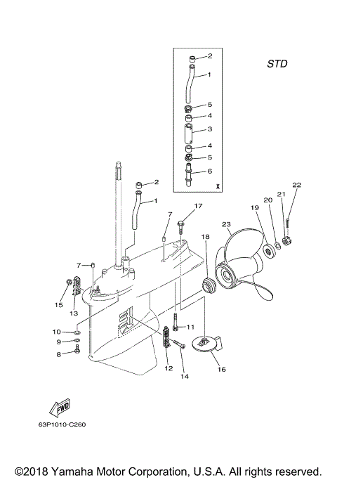 LOWER CASING DRIVE 2 F150