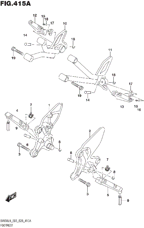 FOOTREST (SV650L9 E03)