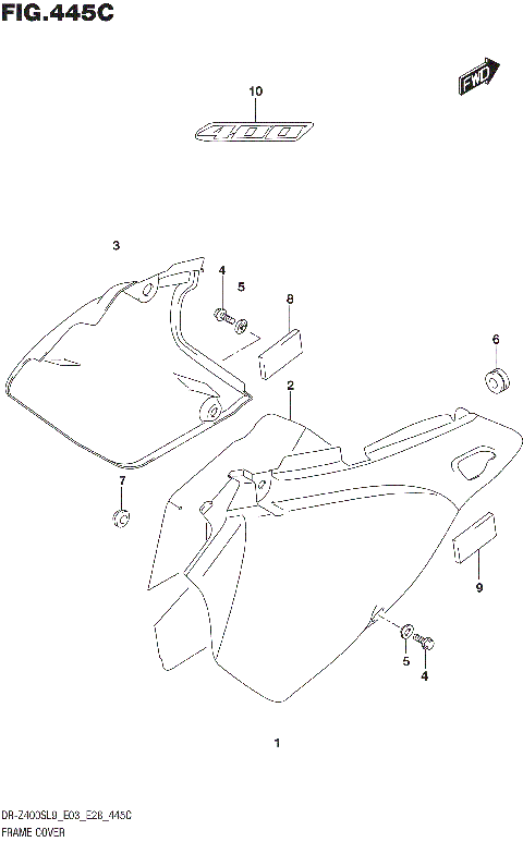 FRAME COVER (DR-Z400SL9 E33)