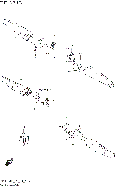 TURNSIGNAL LAMP (DL1050RR)
