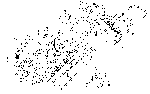 TUNNEL, REAR BUMPER, AND SNOWFLAP ASSEMBLY [99581]