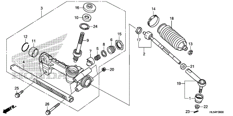 STEERING GEAR BOX@TIE ROD