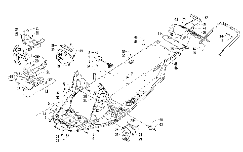 CHASSIS, REAR BUMPER, AND SNOWFLAP ASSEMBLY [91488]