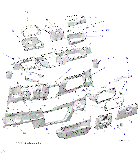 BODY, DASH - R24RSU99AJ/AK/AZ/A9/BJ/BK/BZ/B9 (C730071-1)
