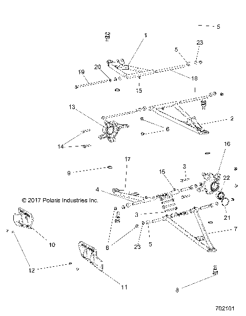 SUSPENSION, FRONT - R18RTE87F1/S87C1/F1 (702101)