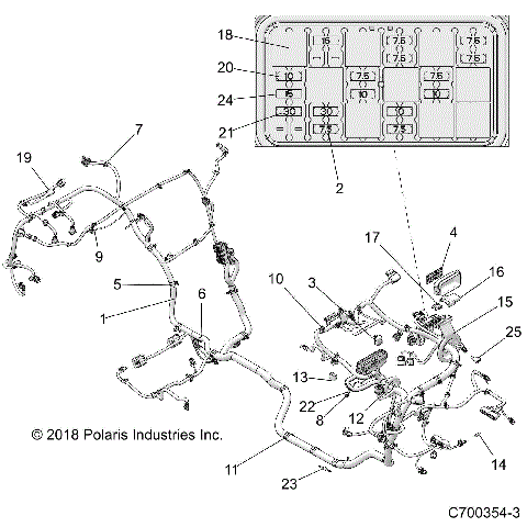 ELECTRICAL, WIRE HARNESS - Z19VEL92AK/AR/LR/AM (C700354-3)