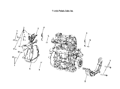 ENGINE BEDPLATE - W045305CA/IA/CB/IB/IE/CC/IC/CD/ID/IF (4990579057D02)