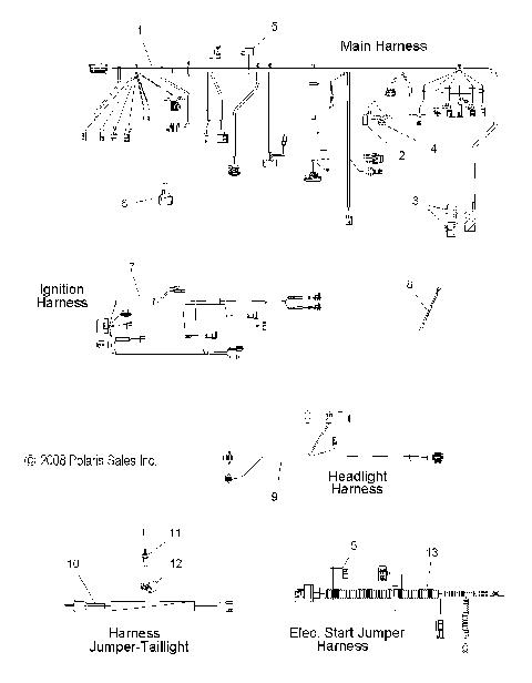 ELECTRICAL, WIRING HARNESSES - S09PE8ES/EEL (49SNOWHARNESS09600IQ)